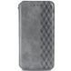 Кожаный чехол книжка GETMAN Cubic (PU) для Samsung Galaxy A52 4G / A52 5G / A52s Серый
