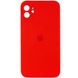 Чохол Silicone Case Square Full Camera Protective (AA) для Apple iPhone 11 (6.1 "), Червоний / Red