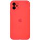 Чехол Silicone Case Full Camera Protective (AA) для Apple iPhone 12 (6.1") Оранжевый / Pink citrus